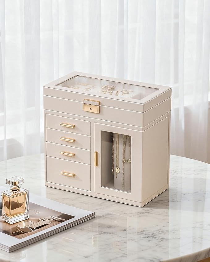 Joyero Organizador de Joyas 5 Capas con Vidrio miniatura 2