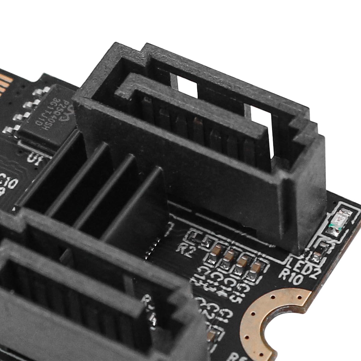 POFET NGFF Key A+E PCI Express do SATA 3.0 6 Gbit/s Dual Port Adapter Konwerter Karta rozszerzenia dysku twardego