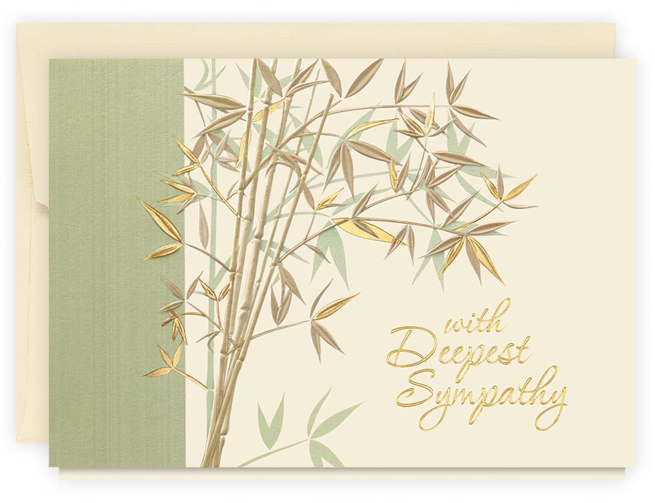 The Gallery Collection, 1 Count Card Pack, Sympathy Card with Pearl Lined Envelope (With Deepest Sympathy Garden)