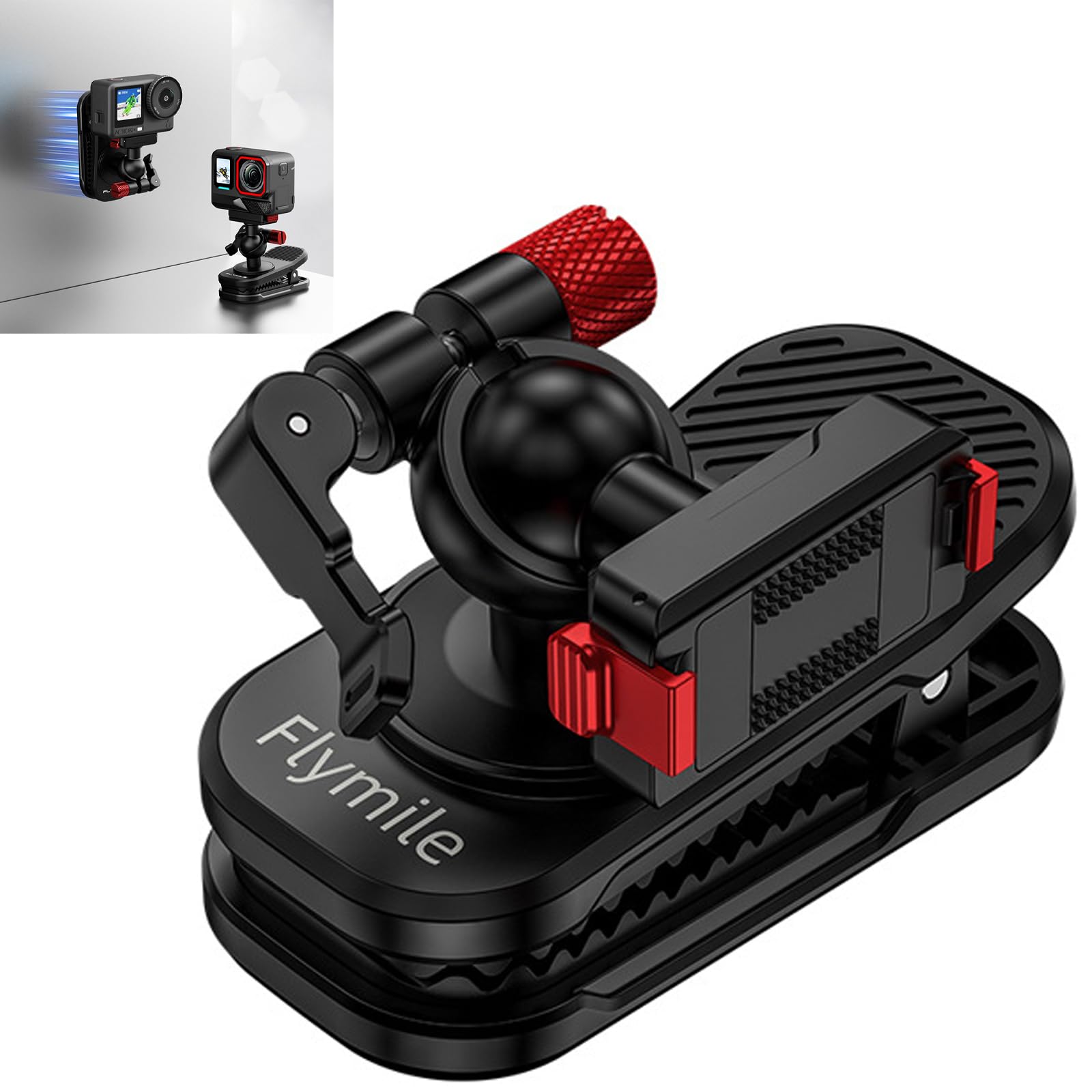 Magnético Soporte Mochila Clip para dji Osmo Nano/Action 6/dji Osmo Action 3/4/5Pro/Insta360 Ace/Ace Pro/2/X5, 360° cámara Clip Mochila Correa Soporte (for Action 3/4/5Pro)