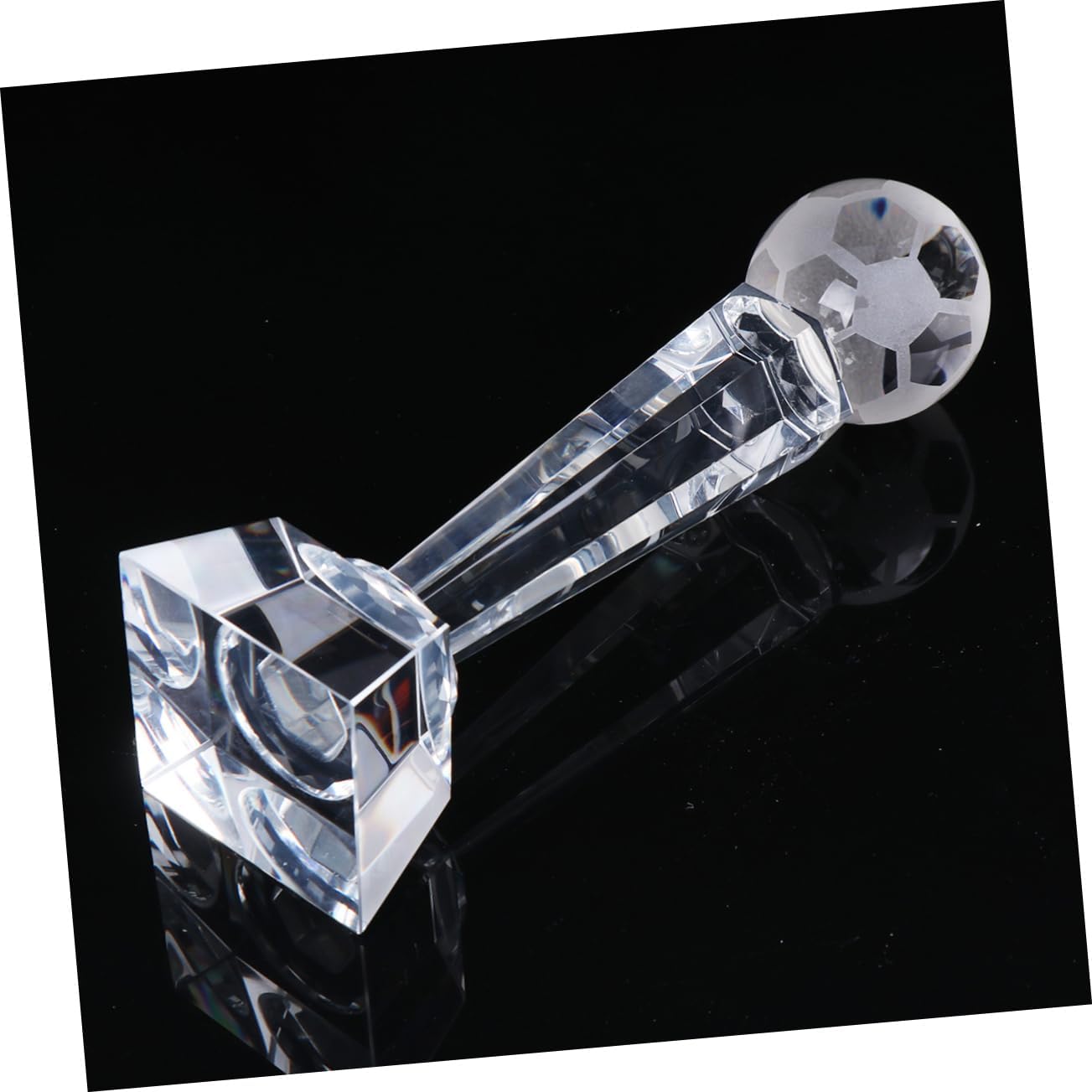 Quartz Crystal Soccer Match Trophy Award Trophy Cup for Boys and Girls Elementary School Sports Banquet