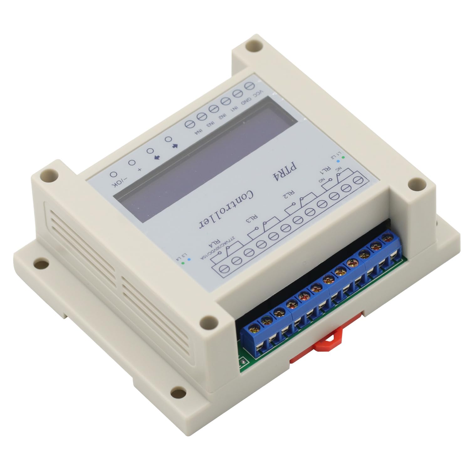 Programowalny cyfrowy przekaźnik czasu DC 6-40 V 4-kanałowy z wyświetlaczem LCD