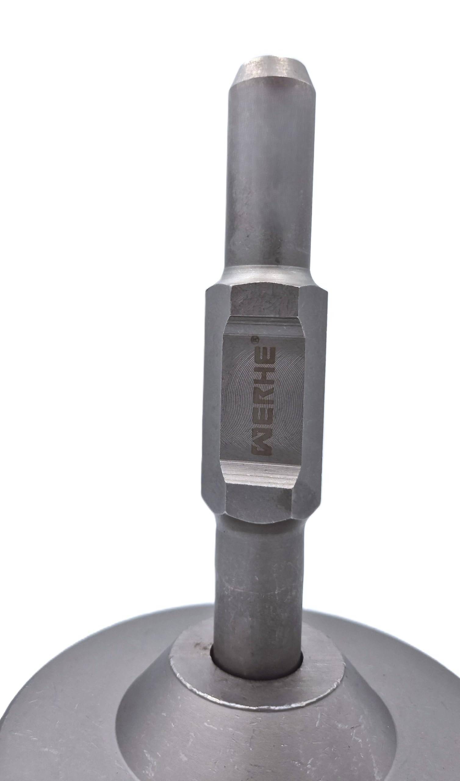 WERHE Pfahlramme HEX30 Ø125mm Edelstahl Rammbär für Zaunbau Solaranlagen 145 x 250 mm