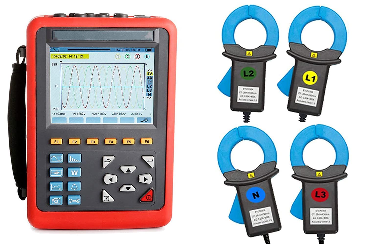 Buy HFBTE Digital Three Phase Energy Power Quality Analyzer Meter
