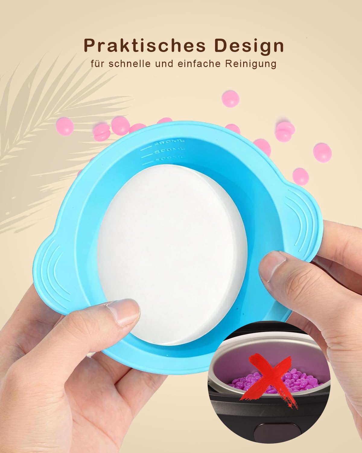Waxing Set,Wachs Haarentfernung,Digitales Wachswärmer Wax Maschine Enthaarungswachs mit 400g Wax,20 Wachsstäbchen,Silikonschale,Warmwachs haarentfernung zu Hause,Waxing Maschine Set für Ganzkörper