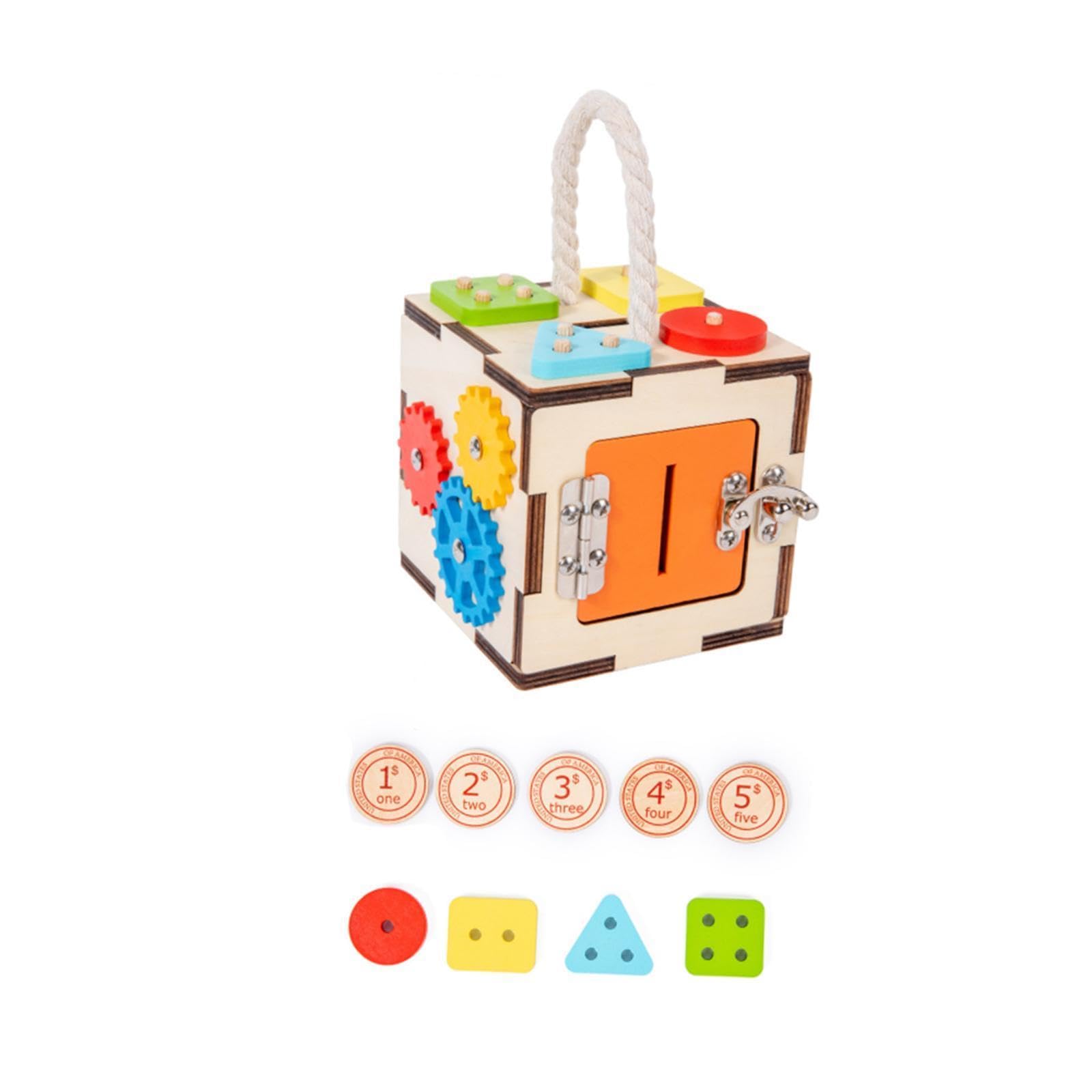 Sharplace Cubo de Actividades Multifuncional para El Desarrollo de Niños Y Bebés
