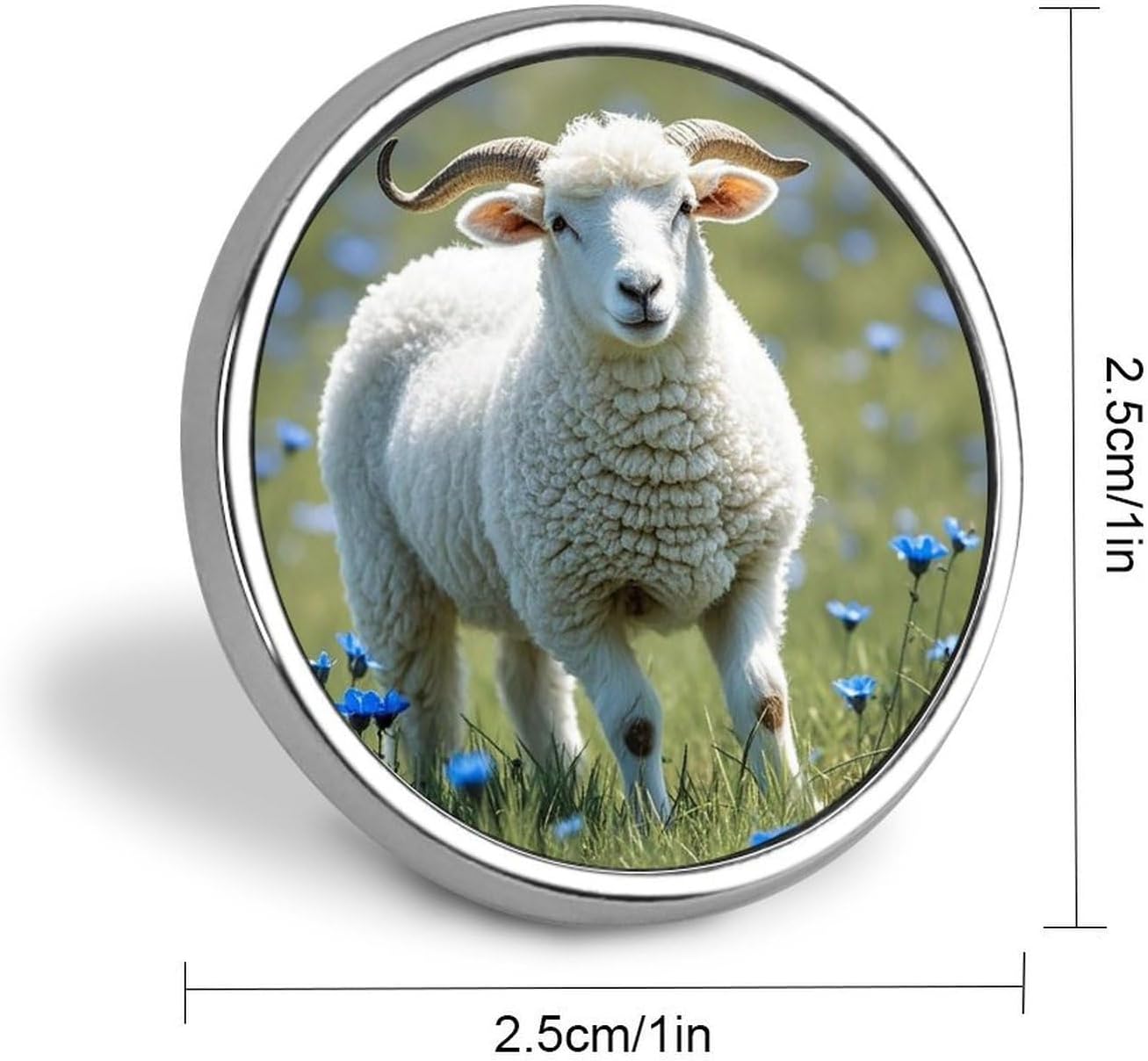 Sheep Fashion Brooches for Women Men, Lapel Pins image 2
