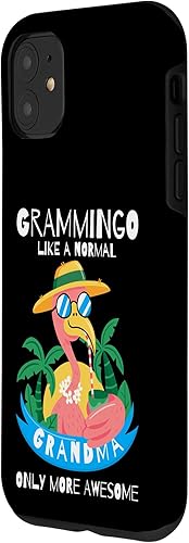 Miniatura 2 de Funda para iPhone 11 Flamingo Grammingo Like a Normal Grammy Floral Funny Grandma Case