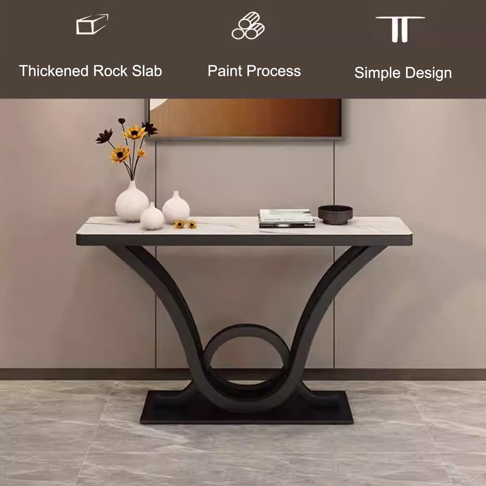 Generico Consolle da Ingresso Moderna - Elegante Mobile da Ingresso per Soggiorno, Ufficio e Divano - Perfetto per Decorazione e organizzazione