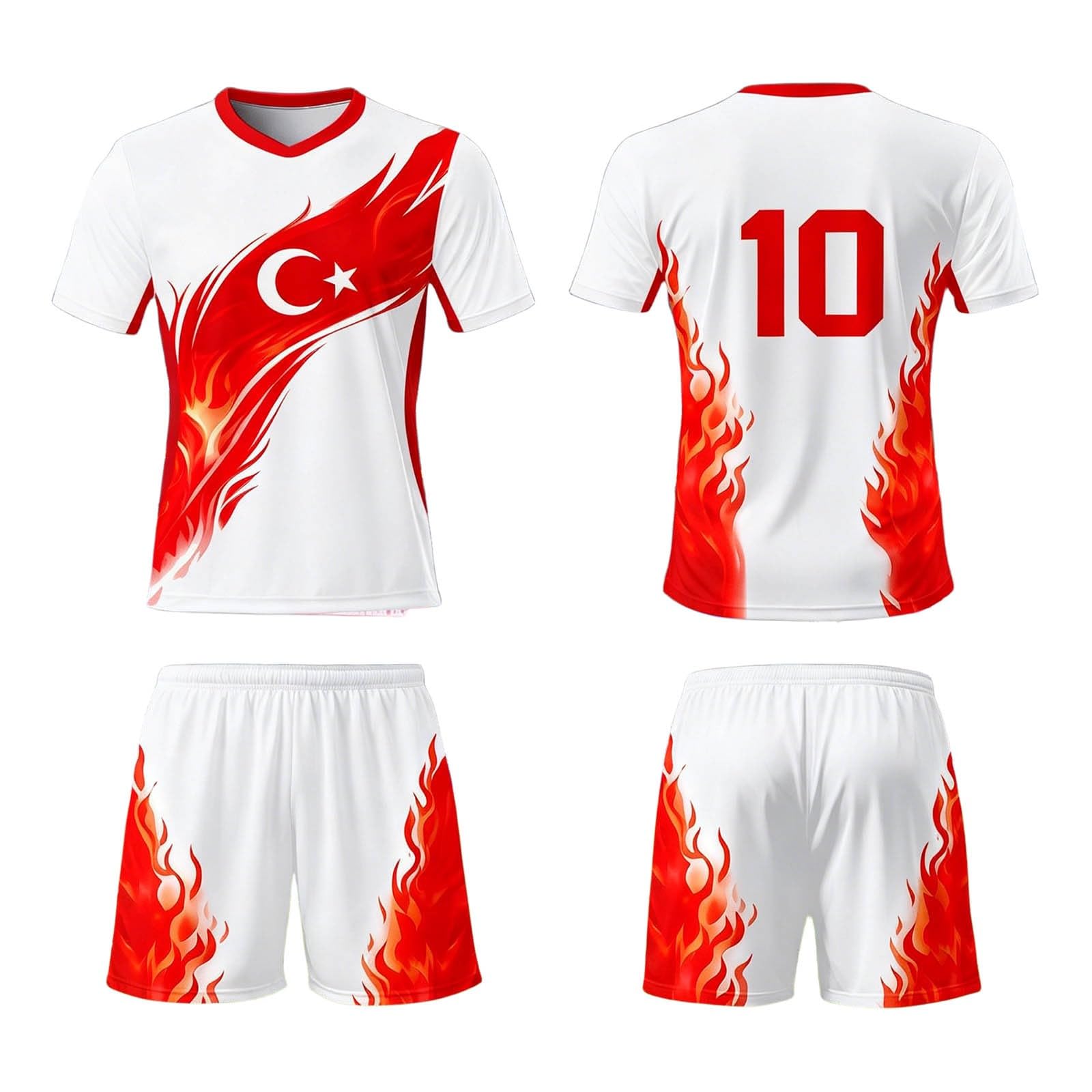 Conjunto de fútbol para hombre con acabados de alta costura 4
