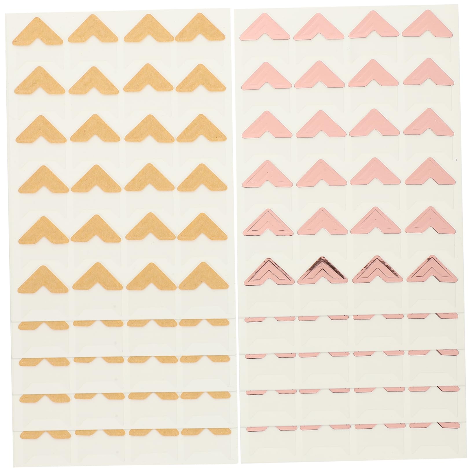 ARTIBETTER Scrapbook Corners 10 Sheets of Photo Album Corners Self-Adhesive Photo Stickers for Memory Books