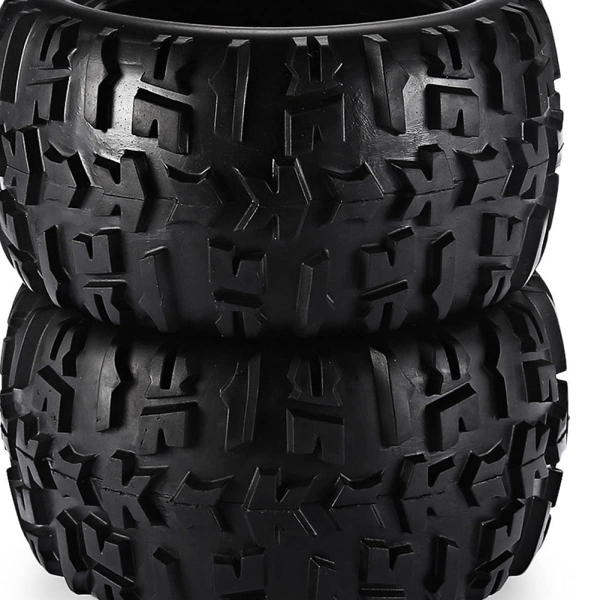 HEMOTON Accessoires pour Voiture Tout- Rc à L'échelle 1/8 - Pack de 2 Jantes Et Pneus - Stabilité Élevée Et Adhérence Supérieure sur Les Terrains