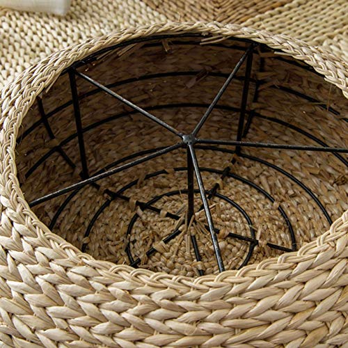 38x38cm Bodenkissen, Tatami Bodenkissen, Sitzkissen Rundes Strohkissen für Zuhause, Terrasse, Balkontische – Bild 3