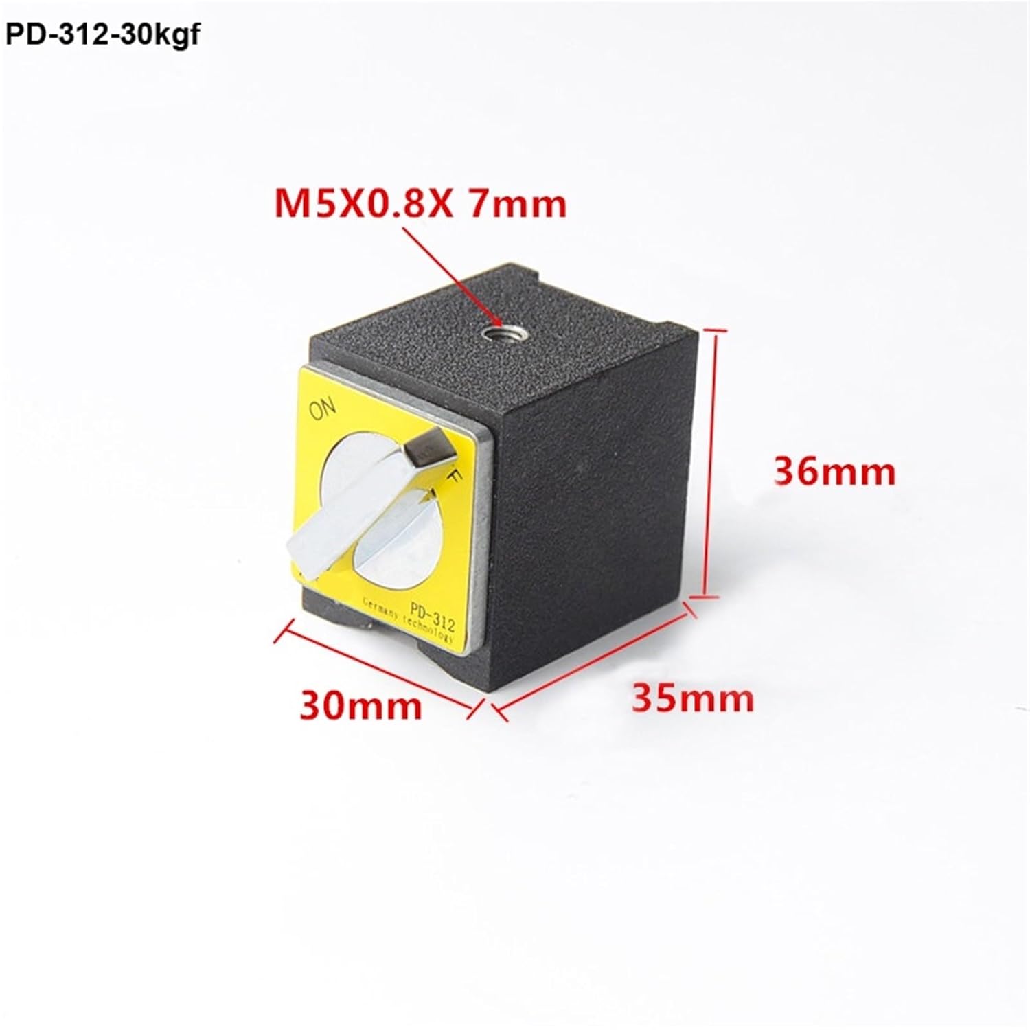 1Pcs 17kgf 80Kgf 100kgf Metal Switch Magnetic Table Base Magnetic Base Dial Indicator Stand Base Magnet Holder Wire Cutting(30kgf)