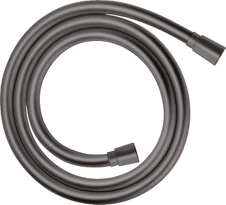Hansgrohe Isiflex Shower Hose 160 Cm, Brushed Black Chrome, 28276340 [Energy Class A]
