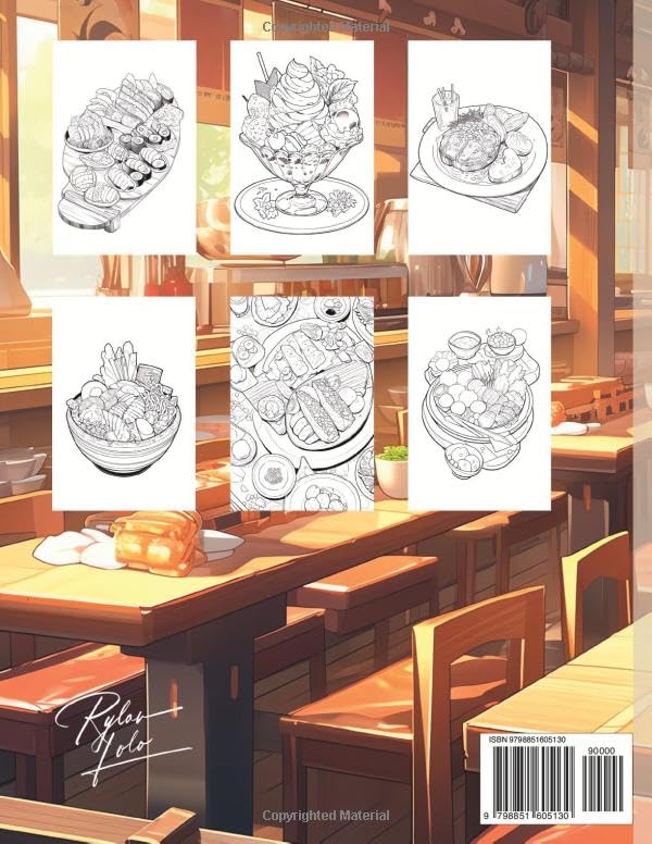 Miniatura 2 de Anime Coloring Book Food Edition (Anime Coloring Books)