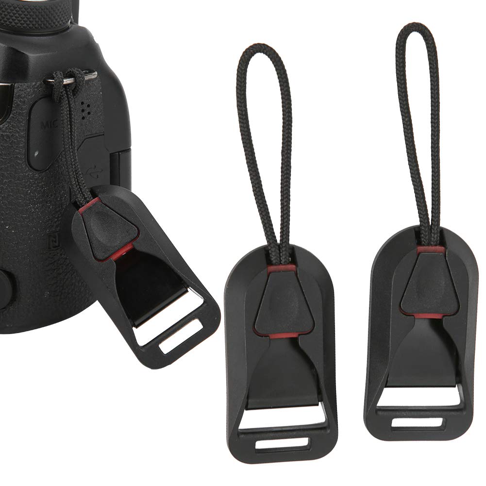 Kit 2 Connettori A Sgancio Rapido Per Tracolla Fotocamera – Supporta 70 Kg, Per Cinturini Fino A 19 Mm