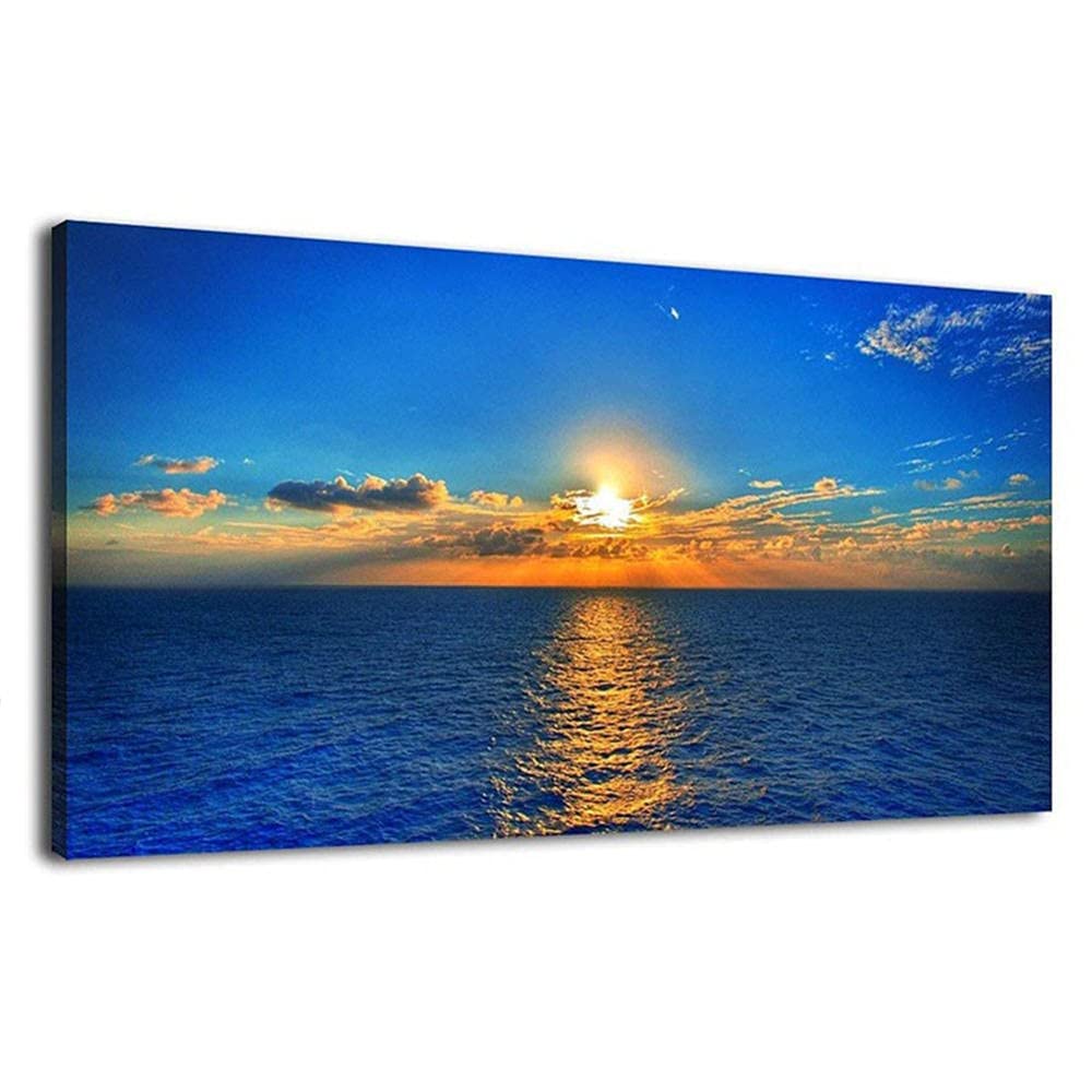 Kit diamant peinture complet 5D coucher de soleil 40x80cm pour adultes avec strass broderie