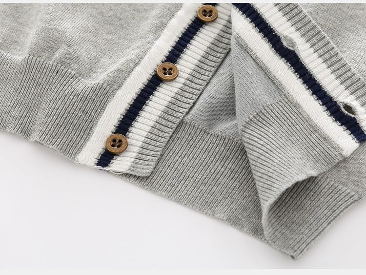 Meufam Infant Baby Boys Cardigan Sweater V Neck Toddler Long Sleeve Knit Button up Warm Jacket Outwear Sweatshirt4