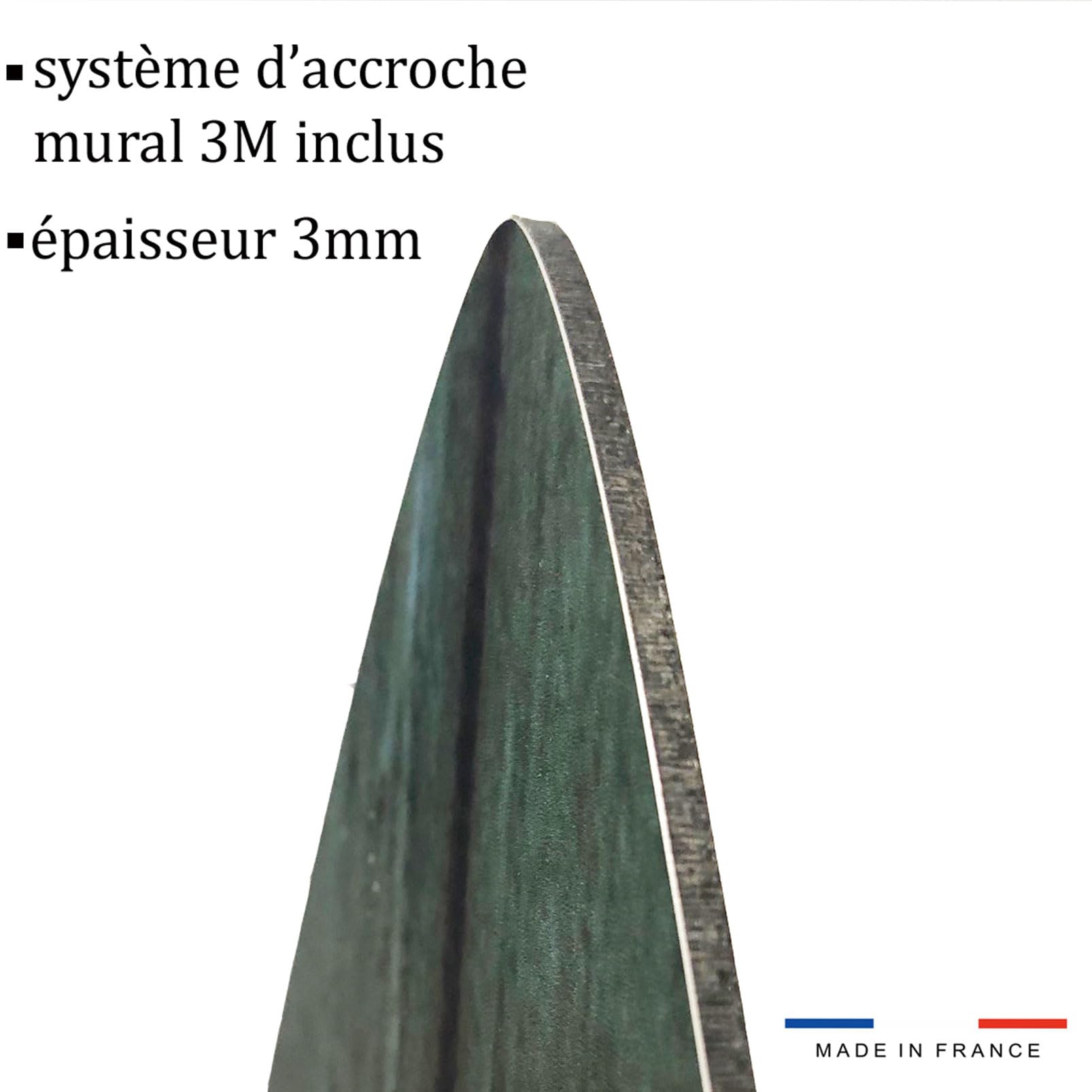 Planche de Surf Décorative,Impression sur Alu Dibond, Surf Rider, 150x40 cm Alu - Made in France