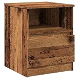 Table de chevet de qualité supérieure aspect bois vieilli en bois robuste et métal pour une qualité durable. La surface résistante à l'humidité et la construction robuste le rendent idéal pour les chambres à forte humidité. Avec son design intemporel, le meuble s'intègre parfaitement dans les tendances résidentielles durables de 2025.