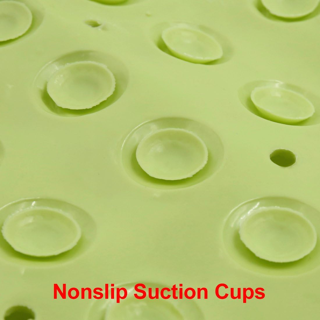 TPR Non- Machine Washable Bathtub Mats,Green,39.8 Inches x 15.2 Inches (id: 702 915 080 7bf 0b0