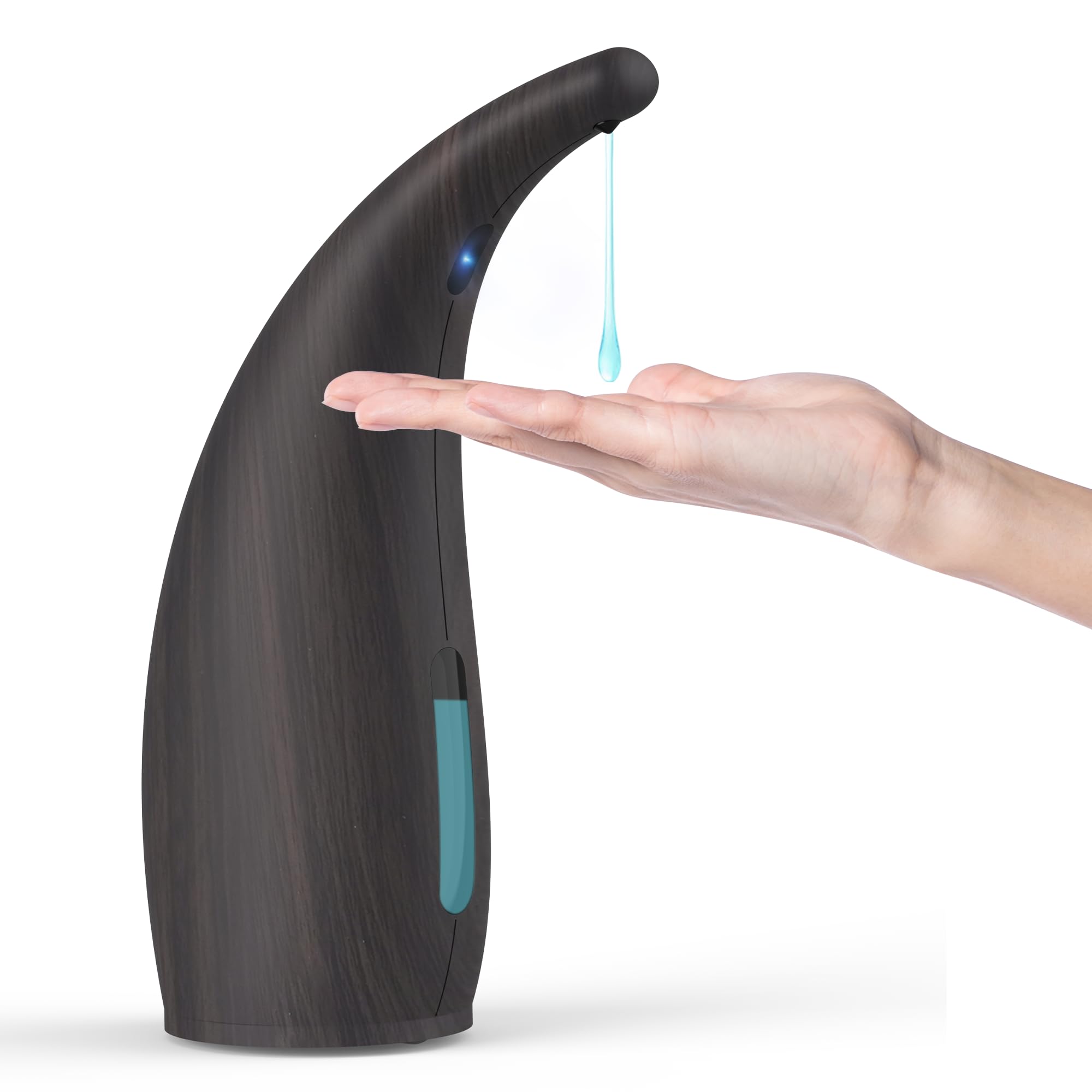 XZUO Dispenser Sapone Automatico, 300ml Dispensatore Sapone Senza Contatto con Sensore a Infrarossi, 4 Livelli Regolabili, Alimentato a Batterie, per Bagno Cucina Scuola Hotel
