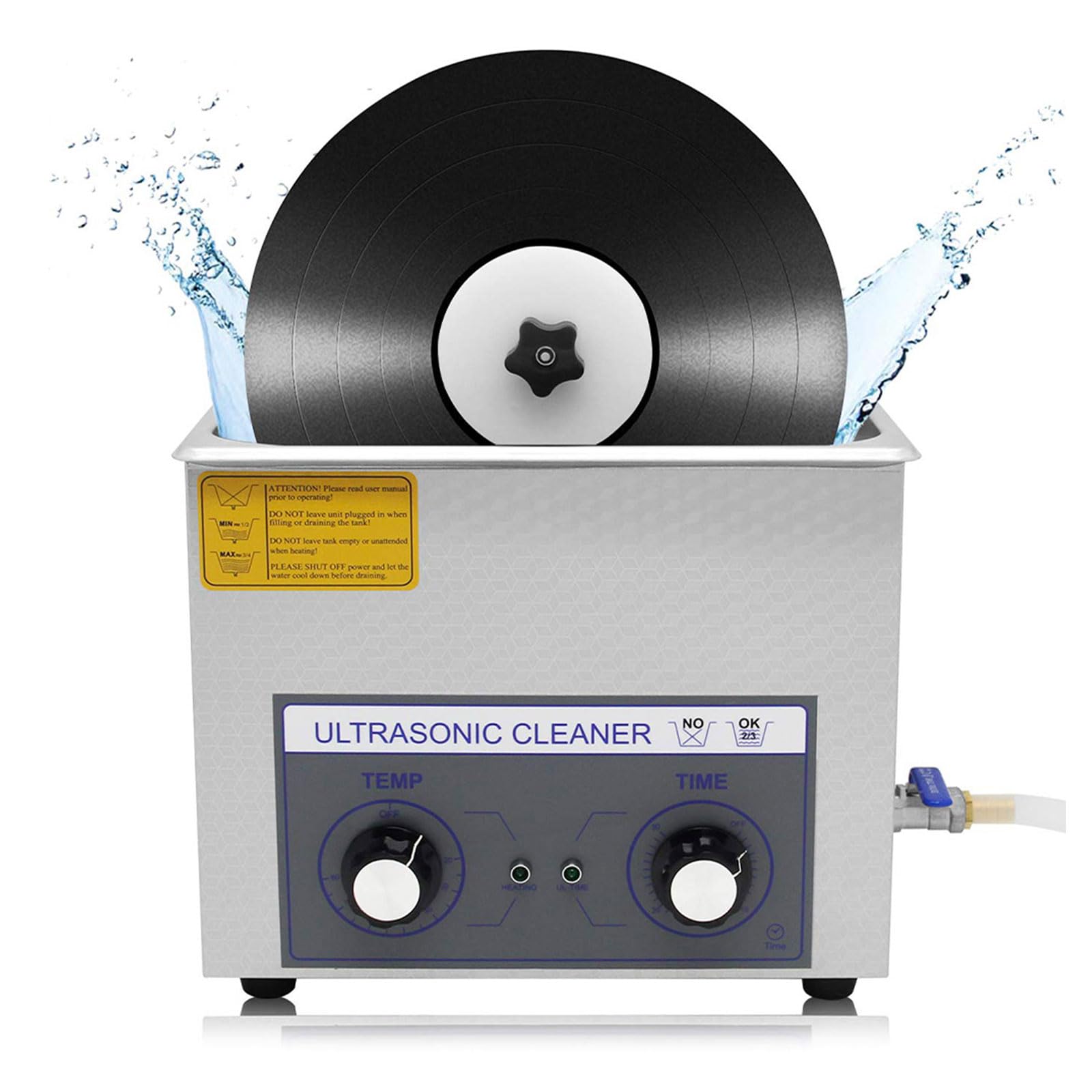 PEIXEN Limpiador de Discos/Lavadora de Discos, Limpiador ultrasónico de Discos de Vinilo, Limpia de 1 a 6 Discos de Vinilo una Vez, función de sincronización Digital, Proporciona una excelente Forma