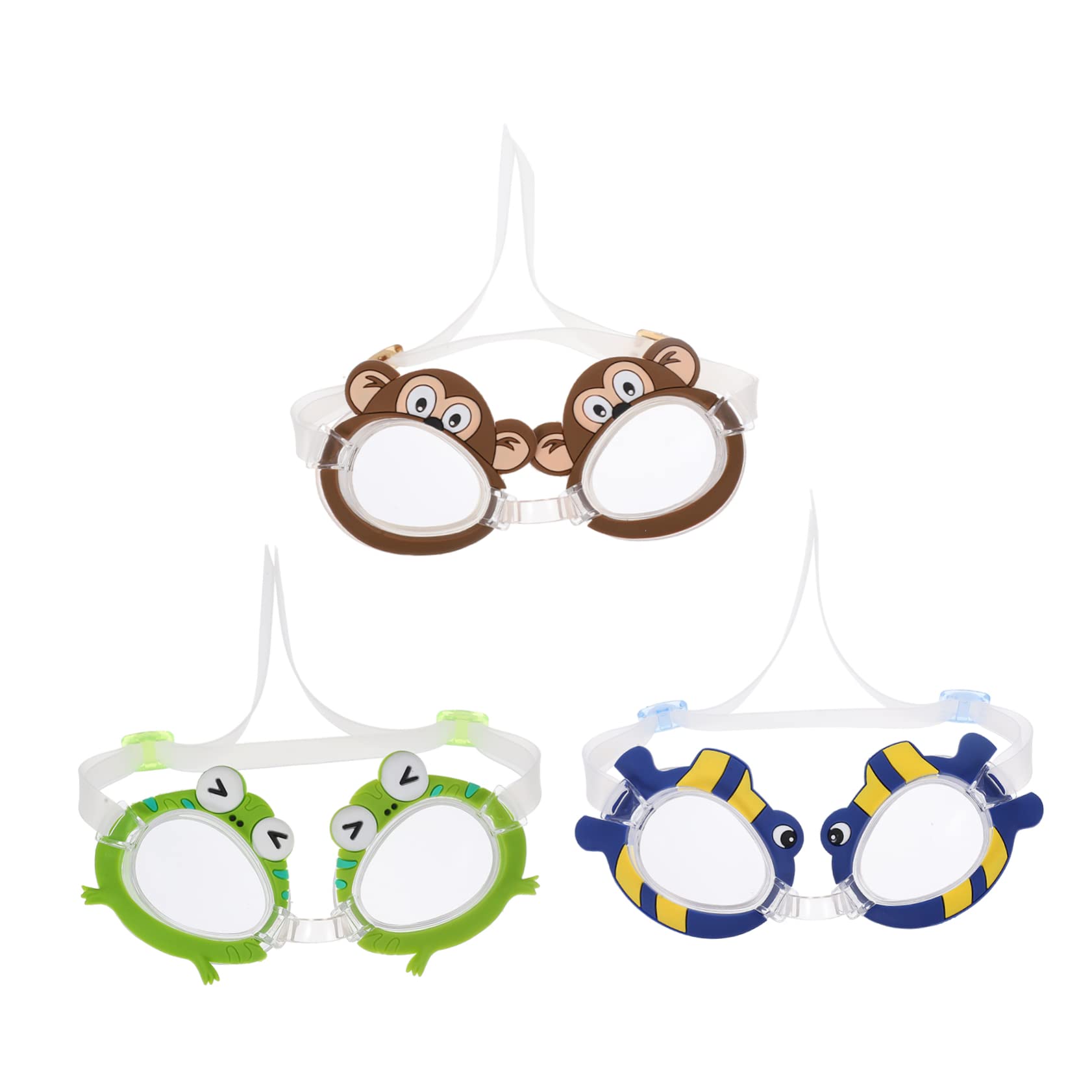 YARNOW 6 Occhialini Da Nuoto Per Bambini Scheda Di Aspirazione Subacquea In Pvc Per Bambini