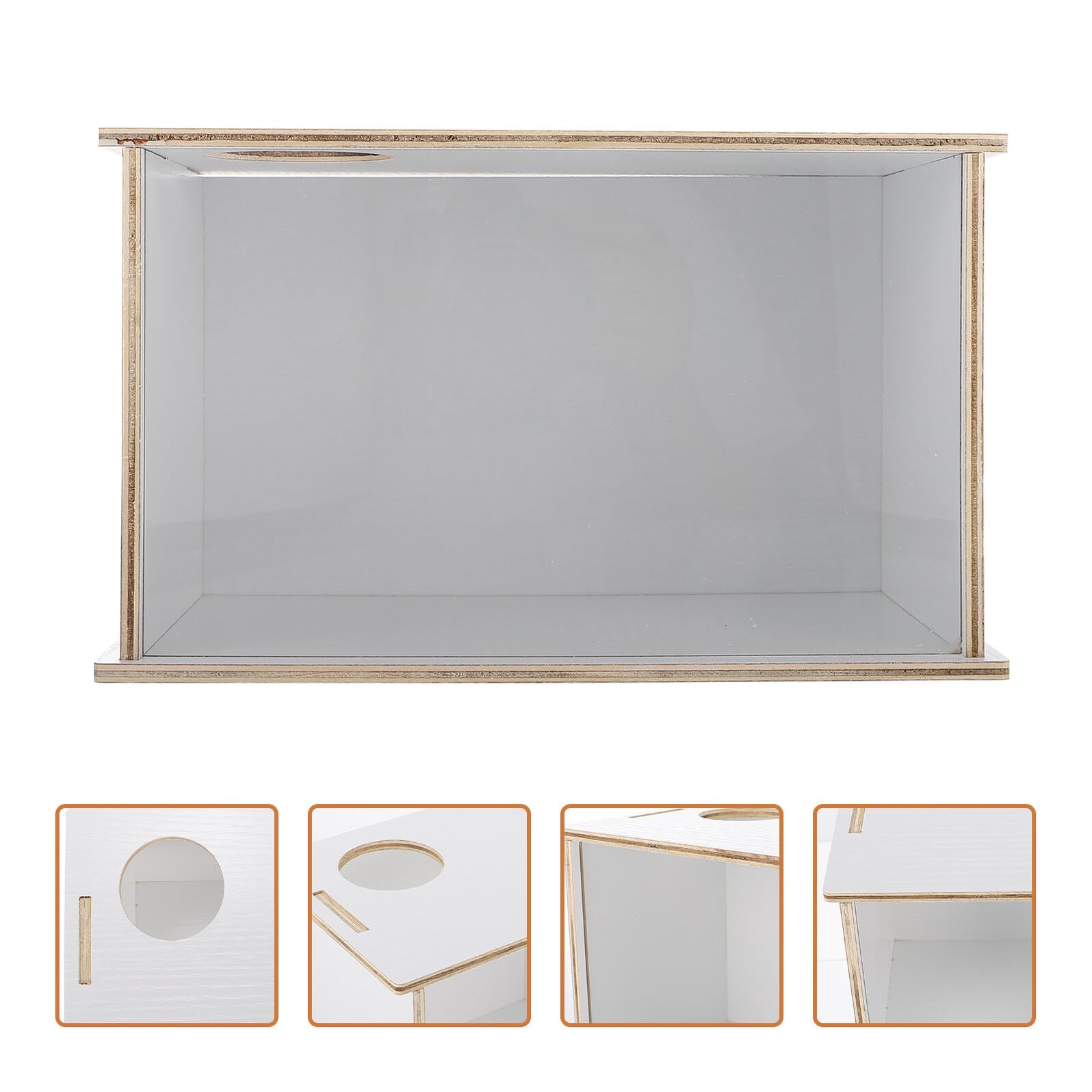 SHINEOFI Dekorative Chinchilla Badewanne und Acryl mit Glatter Oberfläche Multifunktionale Sandbadbox für Hamster und Meerschweinchen im Heimgebrauch