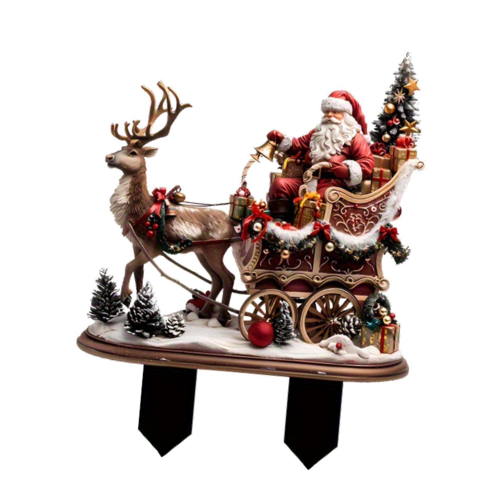 ATORSE™ Santa Claus and Reindeer Ornament Stake Gift Xmas Decor for Party Favor Yard|Home & Garden | Holiday & Seasonal Dacor | Christmas & Winter | Ornaments 4