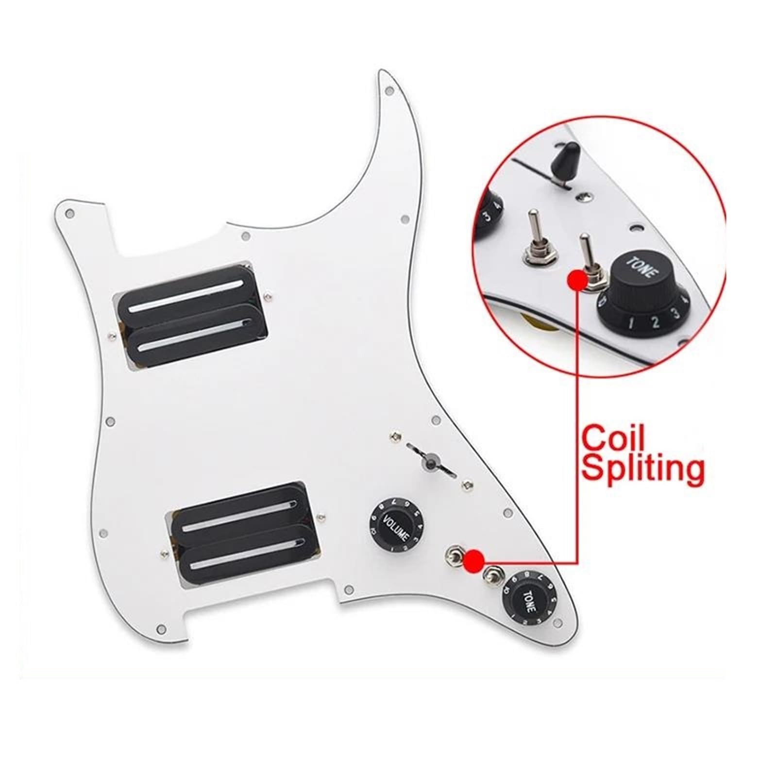 Części Zamienne Do Przetworników Pickguard Do Gita Pickguard Do Gitary Elektrycznej HH Coil