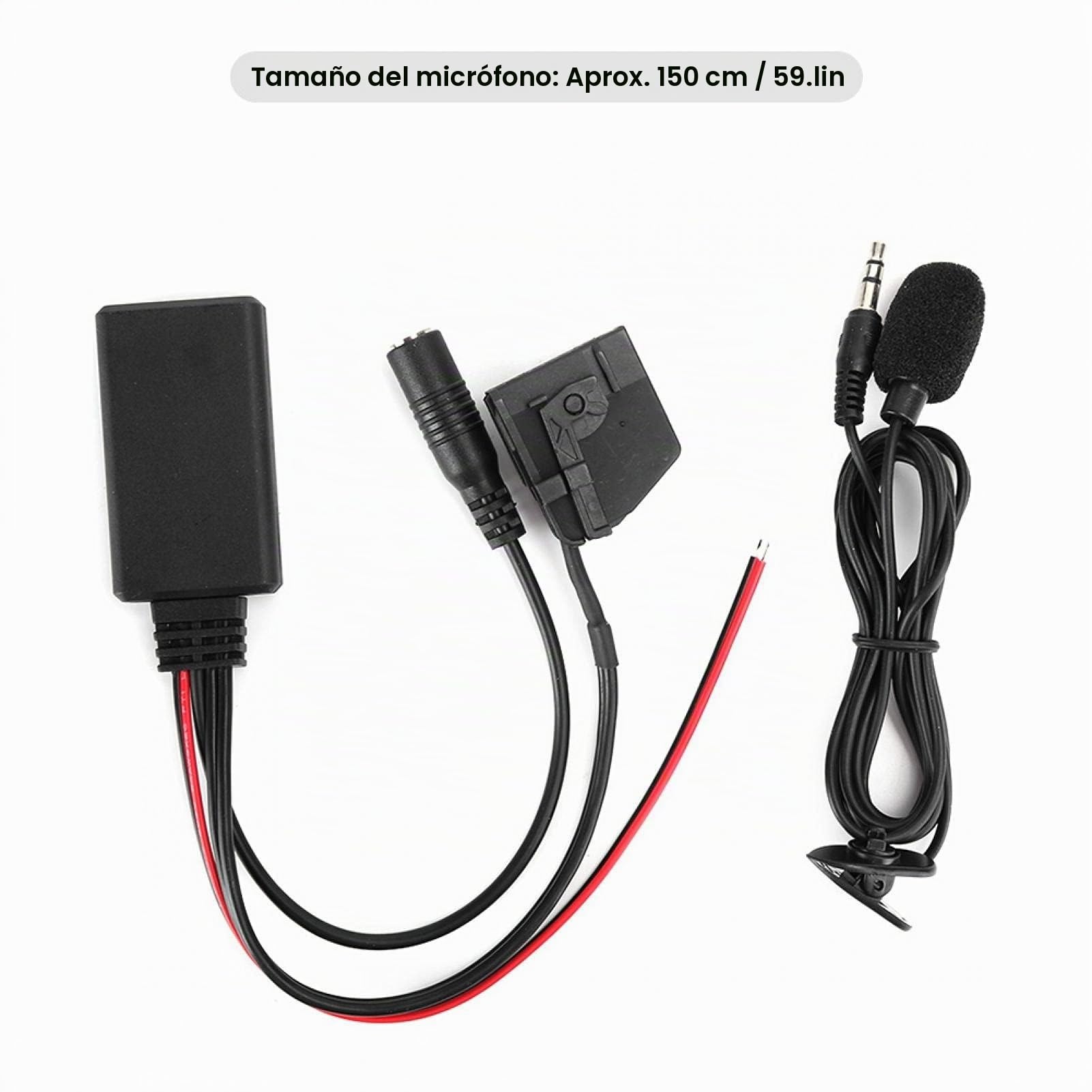 Adaptador de Audio inalámbrico, ABS 18Pin MFD2 RNS2 Adaptador Bluetooth Radio Cable Auxiliar inalámbrico Apto para Seat Altea Leon Toledo