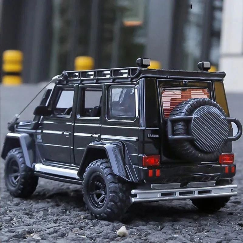 Image of Invite Enterprise 1:24 Brabus G550 4X4 Adventure Alloy Mould With Sound and Light - Pullback Off-Road Toy Metal Decoration Model for Kids (Colors As Per Stock)