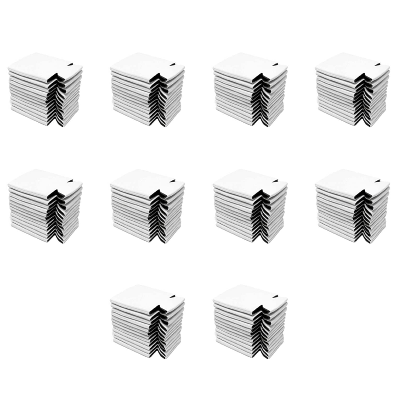 Hndhbfgrt 100PCS Neoprene Beer Can Cooler Drink Cup Bottle Sleeve Insulator Wrap Cover New White