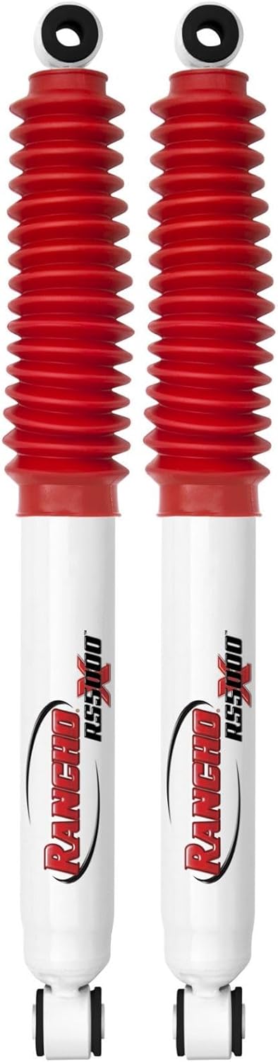 Set of RS5000X Series Front & Rear Shocks fits 2005 2016 F250 Super Duty RWD with 0” Lift | Improves Handling & Performance | Built to Last | Includes TrendsAuto Decal