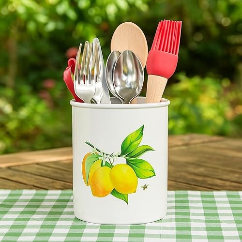 Miniatura 10 de Reston Lloyd Utensilios multiusos Pequeño soporte de plástico para cucharas, cubiertos, herramientas y más Organizador de encimera de