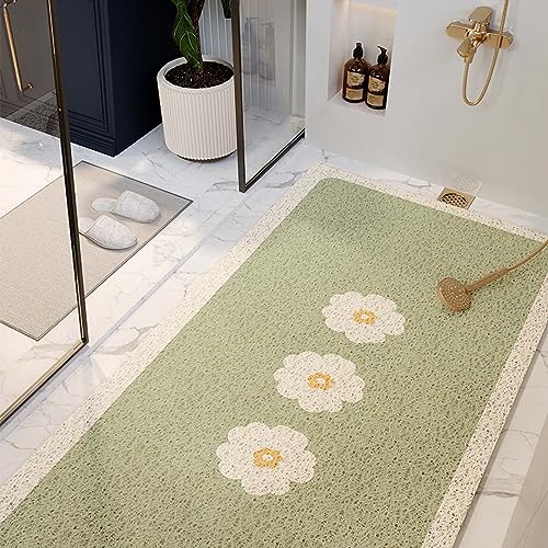 CSXSXAUO Alfombrilla de Ducha de lufa Suave y Antideslizante, de Secado rápido, antimoho, para Interiores, para Suelos húmedos, Ducha y bañera, Duradera y cómoda.