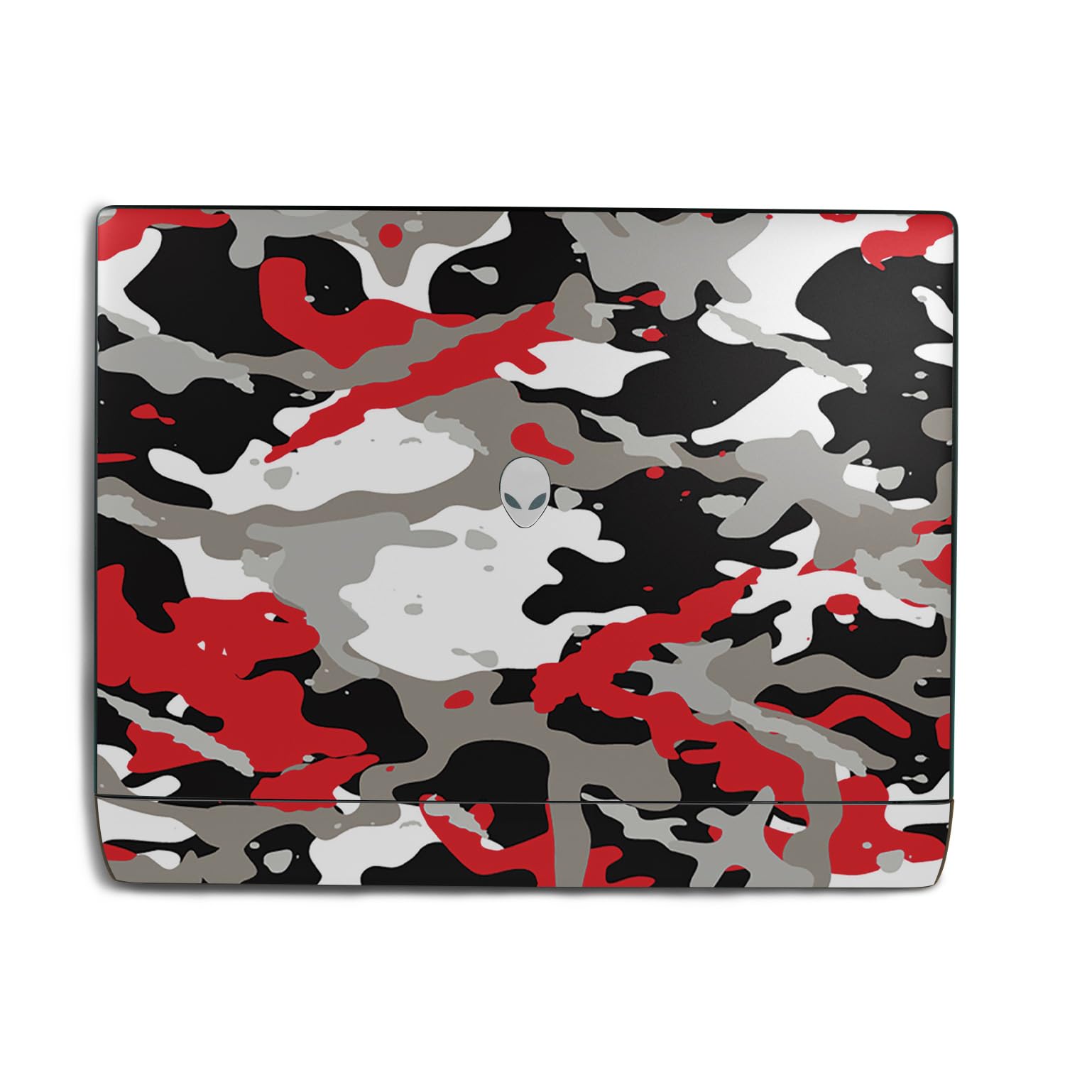 Laptop Skin Compatible with Alienware 18 Area-51 (2025) - Red Camo - Premium 3M Vinyl Protective Wrap Decal Cover - Easy to Apply | Crafted in The USA by MightySkins