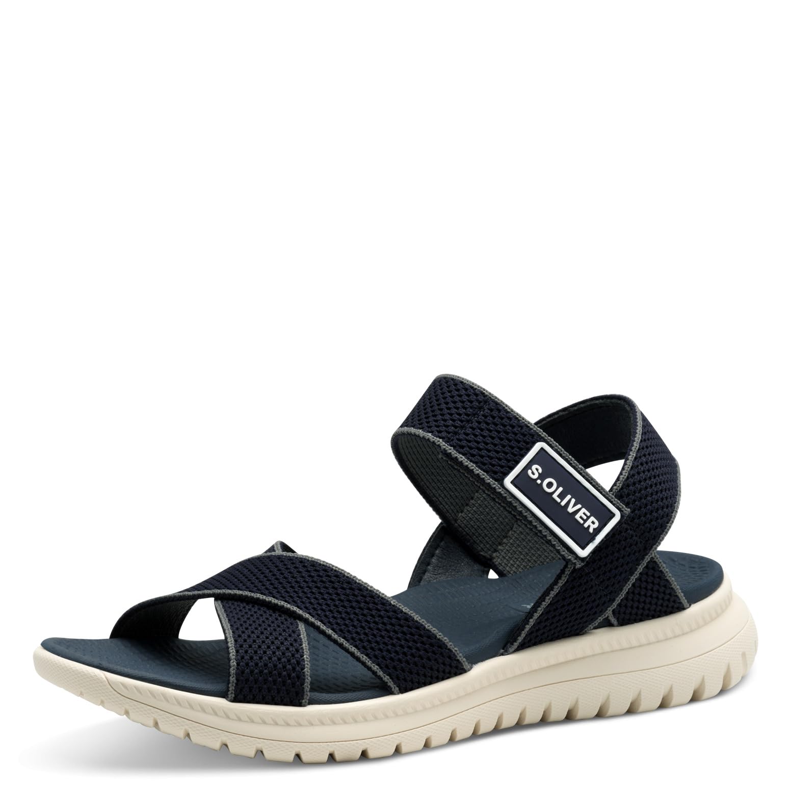 s.Oliver Women's 5-28601-44 Flat Sandals, navy, 7 UK