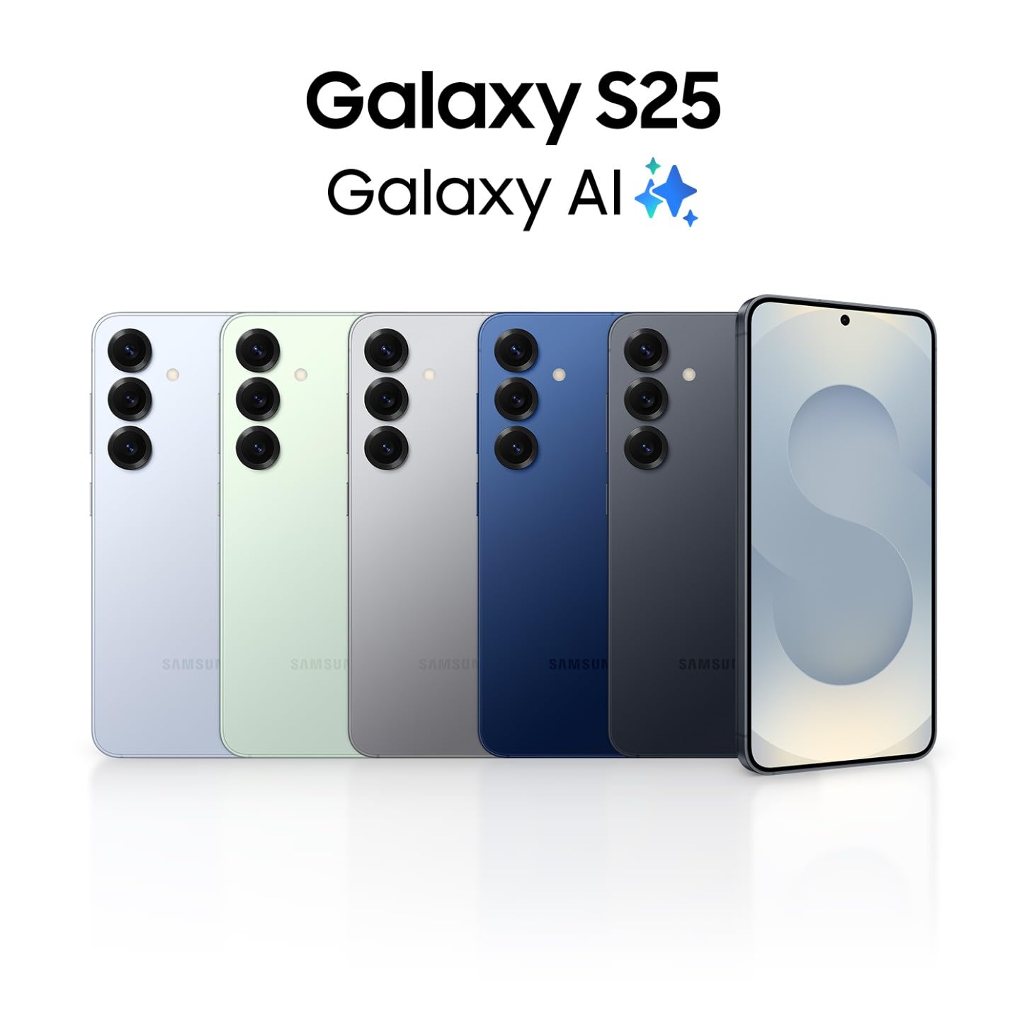 Samsung Galaxy S25 AI Smartphone mit Galaxy AI, Ohne Vertrag, Handy mit Android, 12 GB RAM, 256 GB Speicher, 50-MP-Kamera, Navy, 3 Jahre Herstellergarantie [Exklusiv auf Amazon]