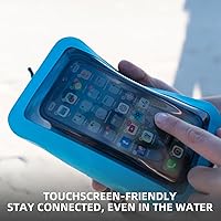 Vista 7 de THURSO SURF Waterproof Dry Pouch with Responsive Touch Screen 1L TPU Dry Bag Phone Case Keeps Gear Dry for Outdoor Water Activities Bright Blue