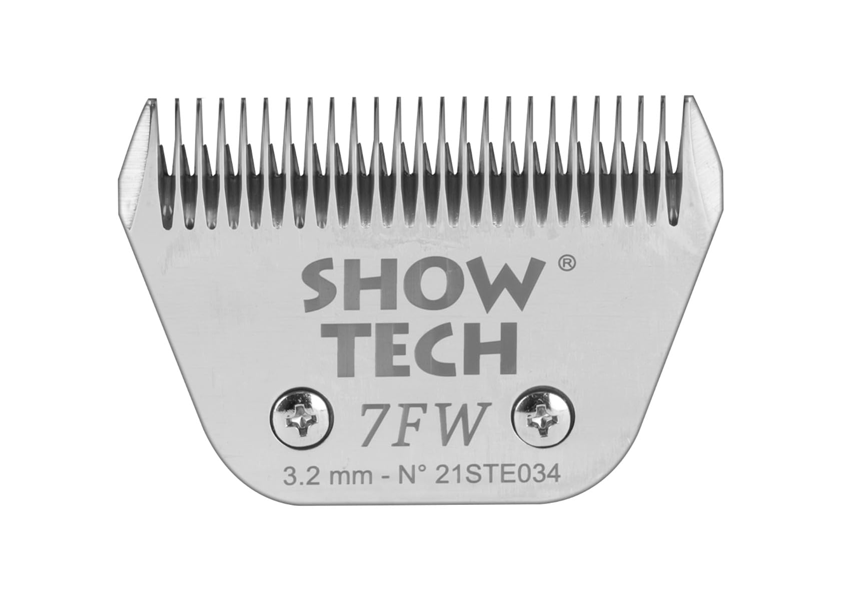 Show Tech Pro Wide Snap-on Clipper Blade - Wide Width for Larger Breeds - Ultra-Fine Finish - Carbon Steel - #7FW