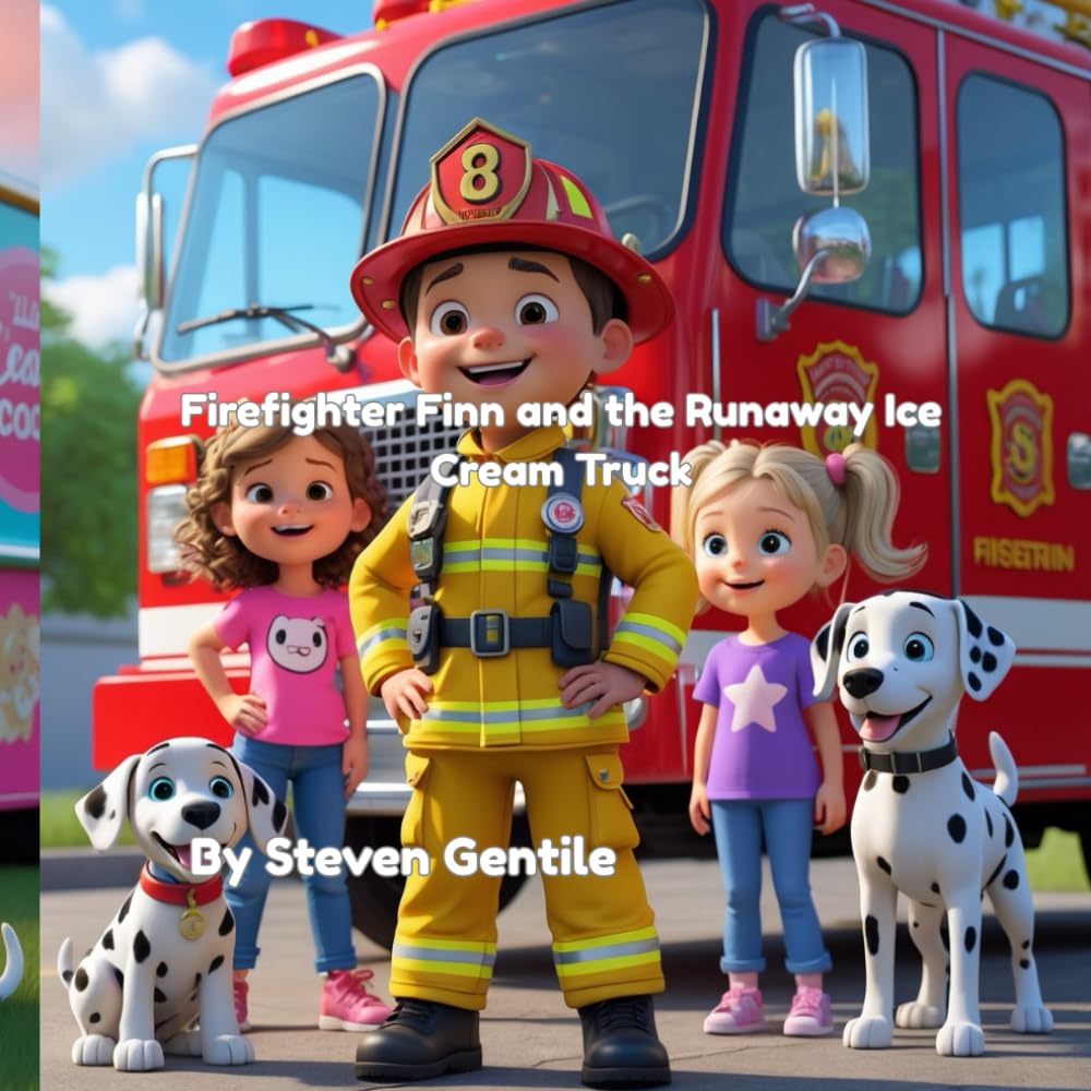Firefighter Finn and the Runaway Ice Cream Truck: A Sweet Adventure About Safety and Teamwork (Firefighter Finn: Fun & Adventures Stories)