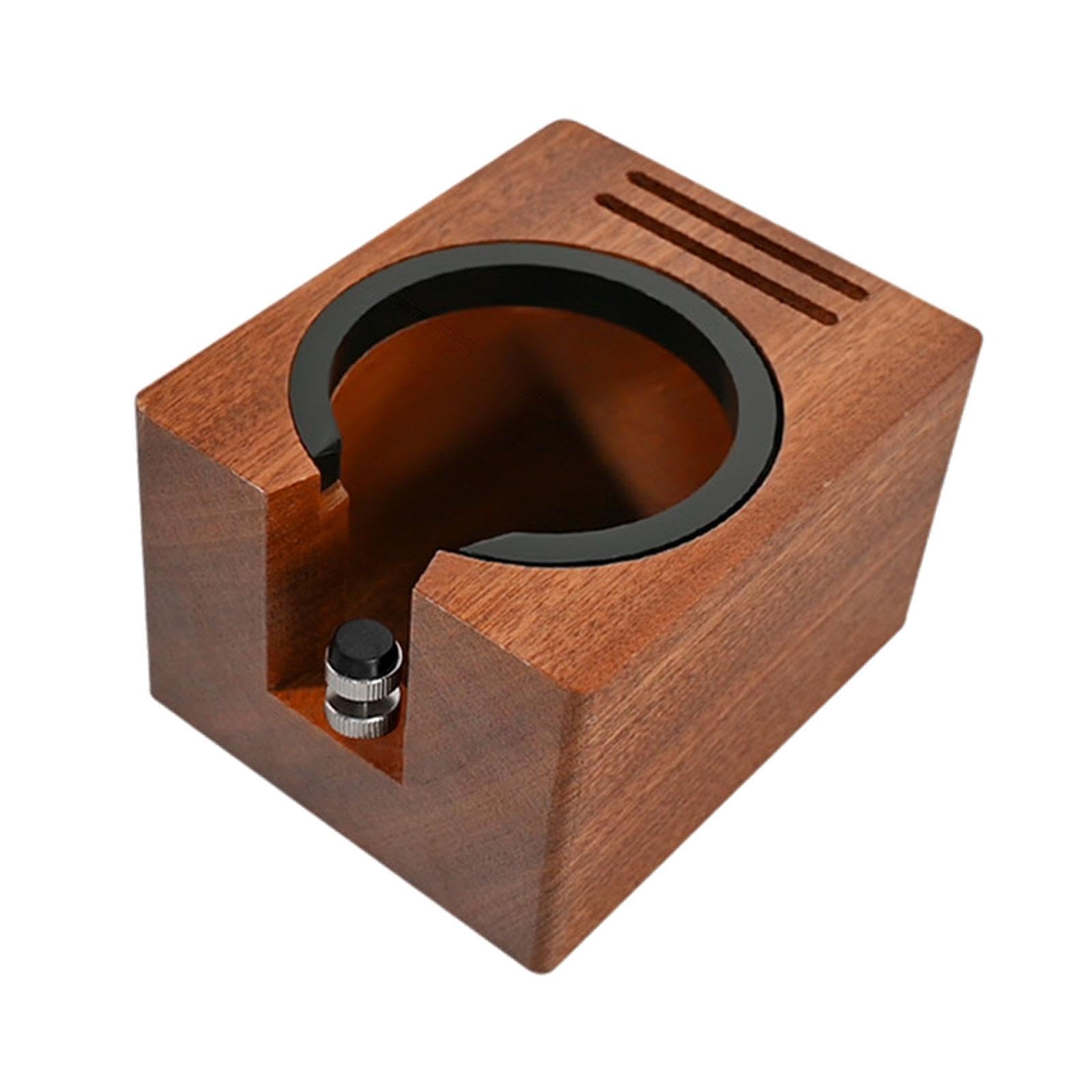 Estación de Prensado de Café Y Portafiltros de Madera como de Organización de Herramientas de Café con Soporte para Prensador de Espresso para, Sin Barril, Individual