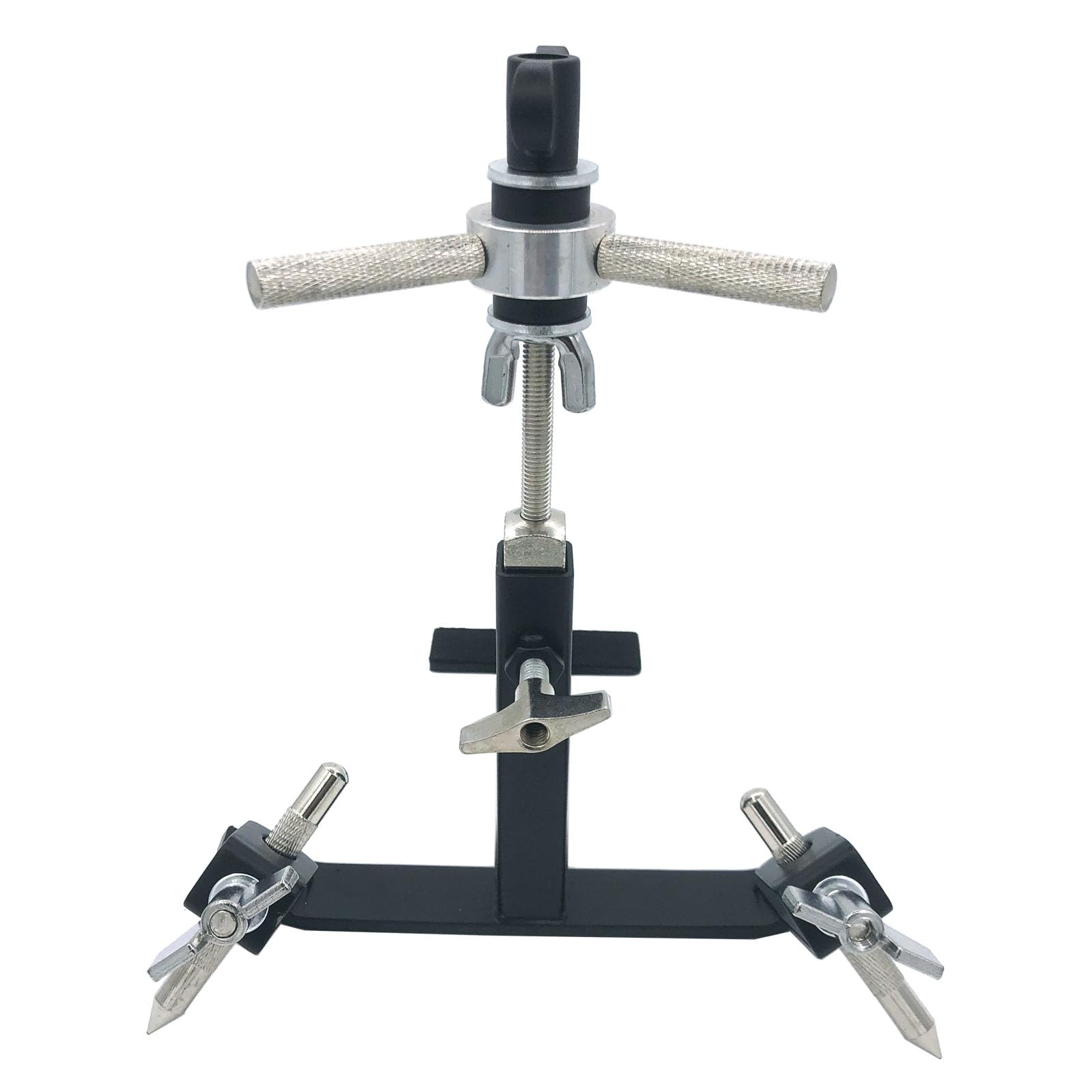 Soporte de montaje de pedal de cencerro de 3 cabezales, soporte de montaje de pedal de cencerro para pedales de bombo, soporte de abrazadera de cencerro para juego de batería electrónica
