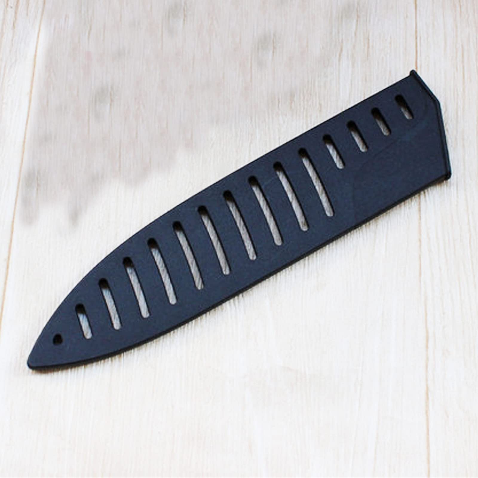 BESTonZON 2 Protezioni Per Lame In Plastica Nera - Custodia Protettiva Per Coltelli Da Cucina, Coltelli Da Frutta E Carne, Per Lame Da 4-5 Pollici, Dimensioni 13x3x0.5 Cm - 2