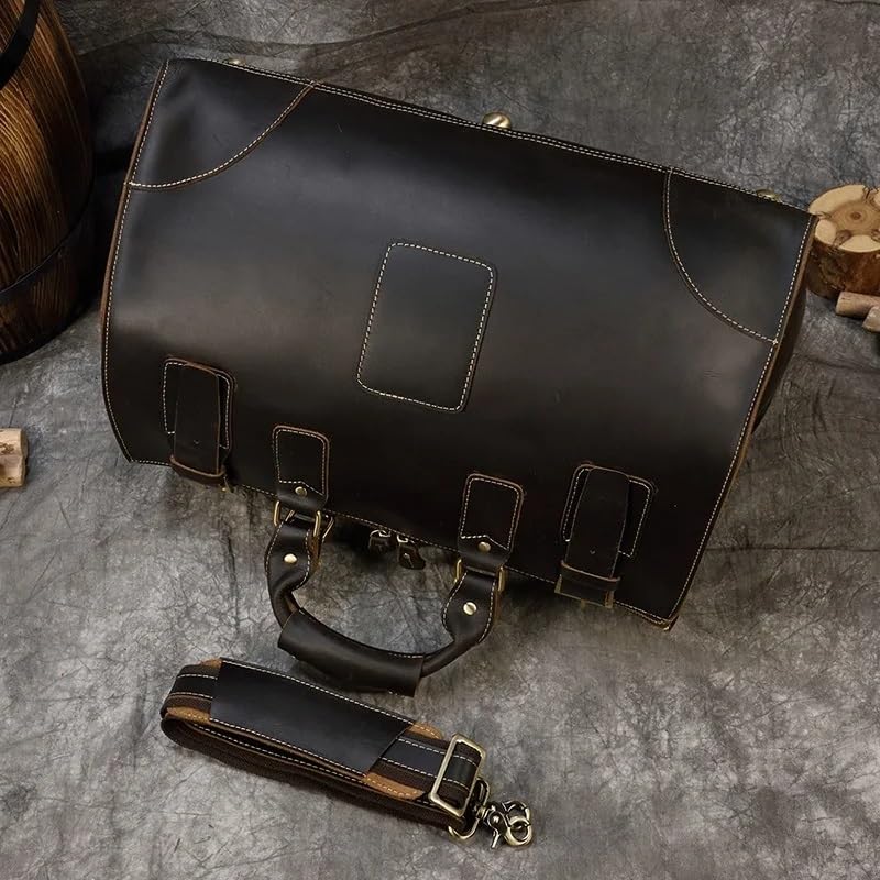 JSEIAJB Men Leather Travel Bag Large Capacity Women Travel Duffel Cowhide Weekend Luggage Bags Travel Handbag3
