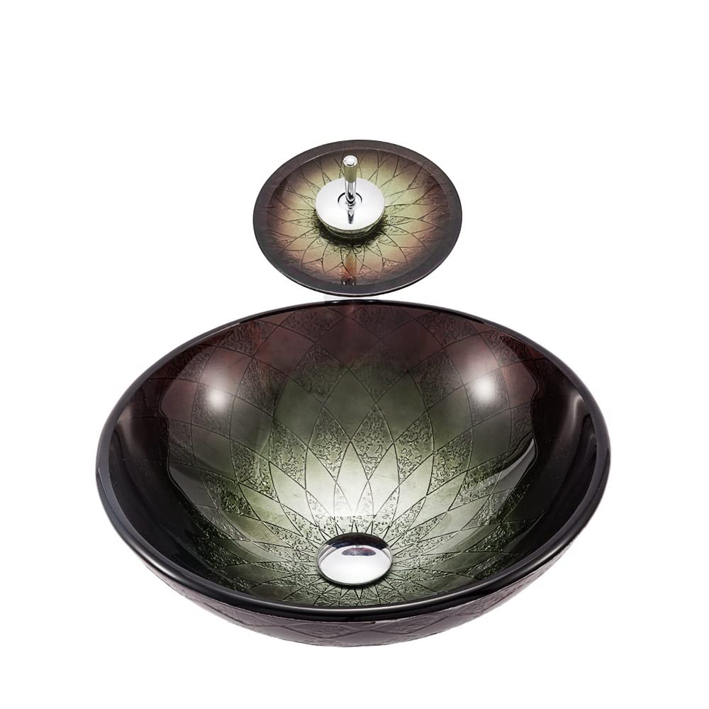 Umywalka wpuszczana do łazienki Łazienka z umywalką szklanego blat Umywalki łazienkowe(Sink set)