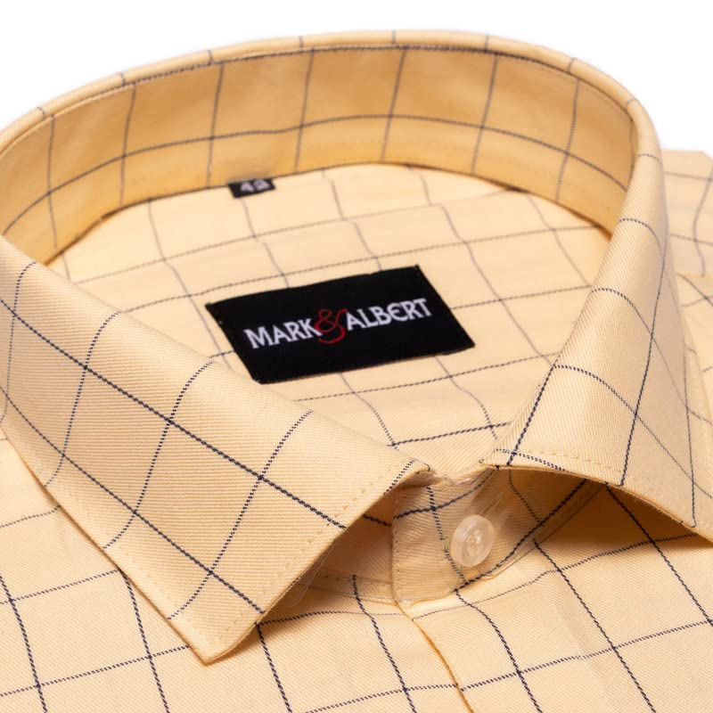 Image of MARK & ALBERT Men's Cotton Formal Shirt